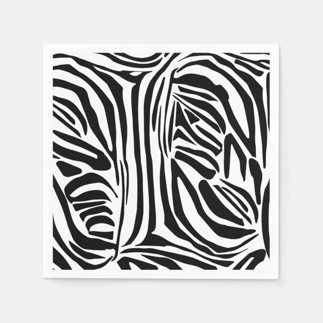 Zebra pattern napkins (Front)