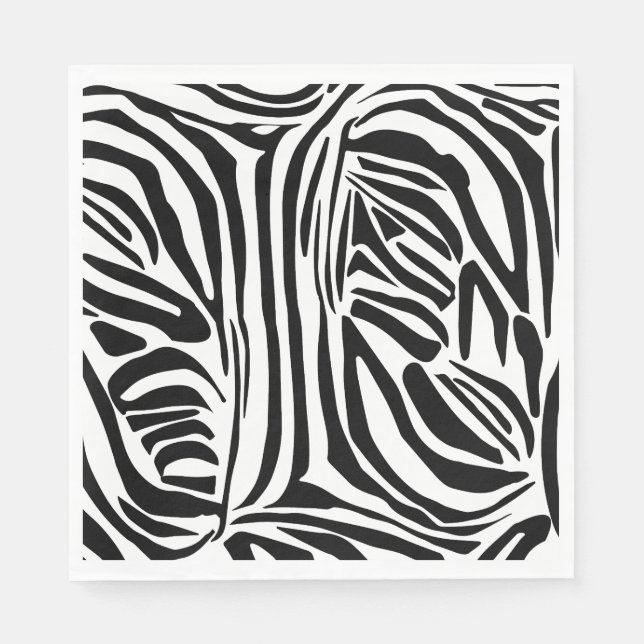 Zebra pattern napkins (Front)