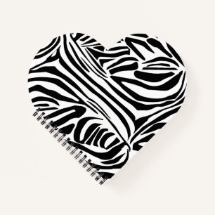 Zebra pattern notebook