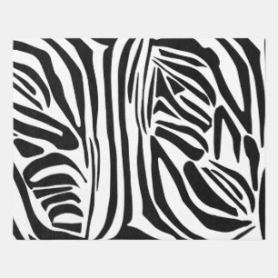 Zebra pattern outdoor rug