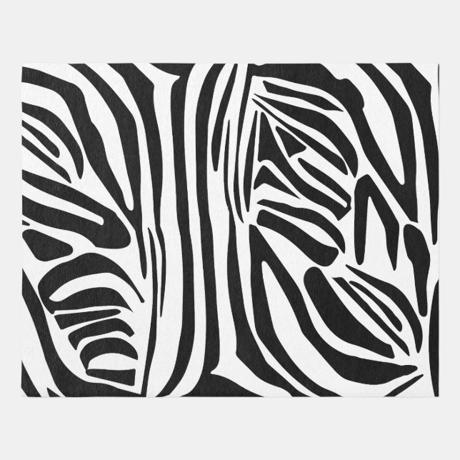 Zebra pattern outdoor rug (Front)
