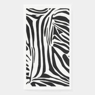 Zebra pattern paper guest towels