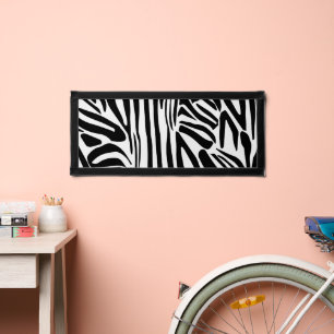Zebra pattern pennant