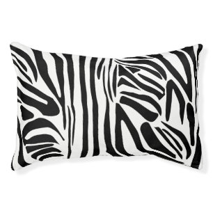 Zebra pattern pet bed