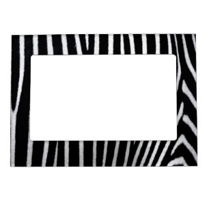 Zebra pattern picture frame