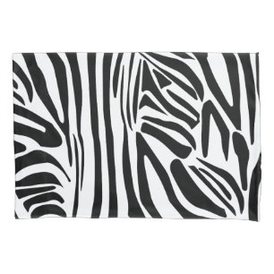 Zebra pattern pillow case