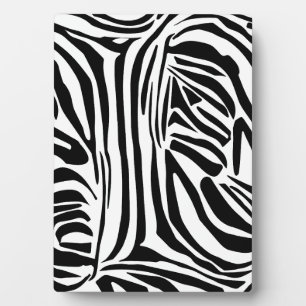 Zebra pattern plaque