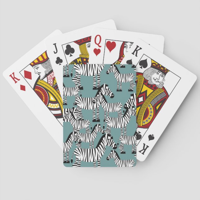 Zebra Pattern Poker Cards (Back)