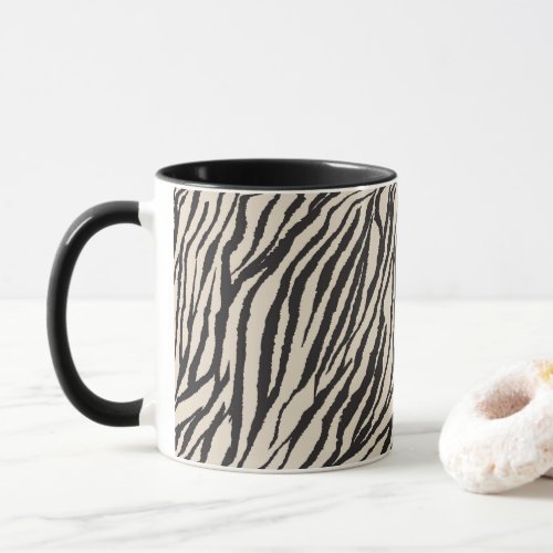 Zebra Pattern Print Mug