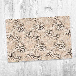 Zebra Pattern Print, Safari Animal Themed 1st birt Placemat