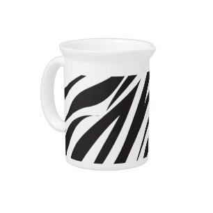 Zebra Pattern Printed Pitcher