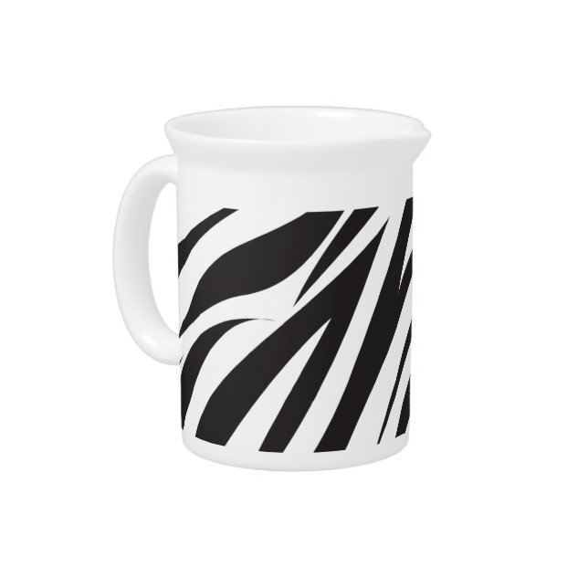 Zebra Pattern Printed Pitcher (Left)