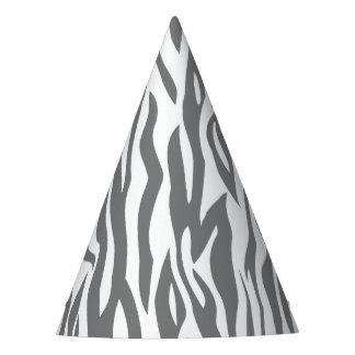 Zebra Pattern Safari Jungle Animal Birthday  Party Hat