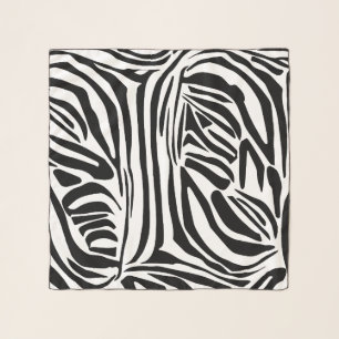 Zebra pattern scarf