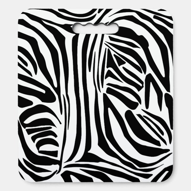 Zebra pattern seat cushion (Front Vertical)