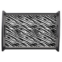 Zebra pattern Serving Tray