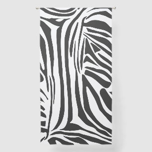 Zebra pattern sheer curtains