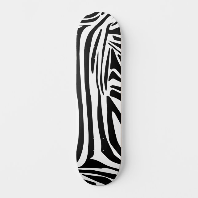 Zebra pattern skateboard (Front)