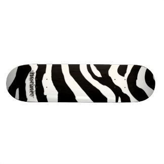 Zebra Pattern Skateboard Deck