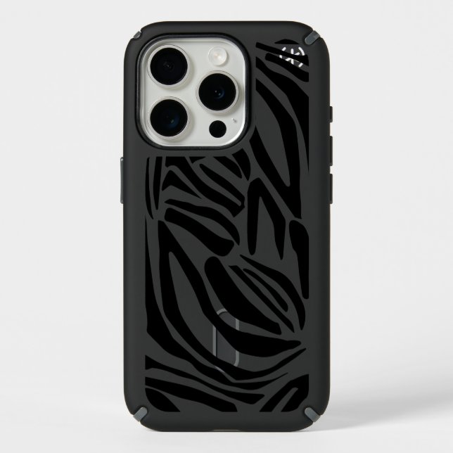 Zebra pattern speck iPhone case (Front)