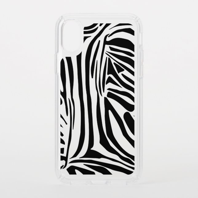 Zebra pattern speck iPhone XS case (Front)