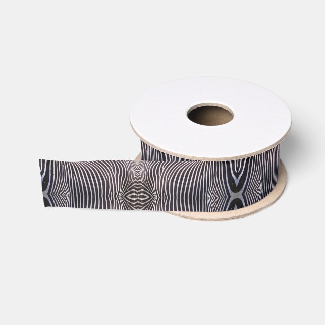 ZEBRA PATTERN STYLE GROSGRAIN RIBBON (Spool)