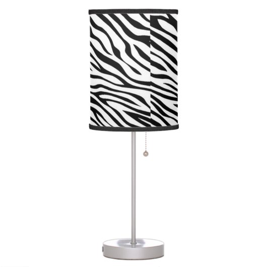 Zebra Pattern Table Lamp (Left)