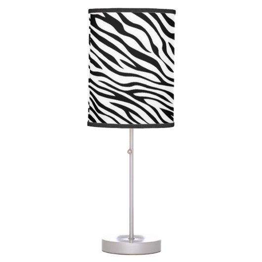 Zebra Pattern Table Lamp (Front)