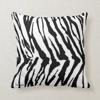 Zebra Pattern Throw Pillow by angelworks at Zazzle