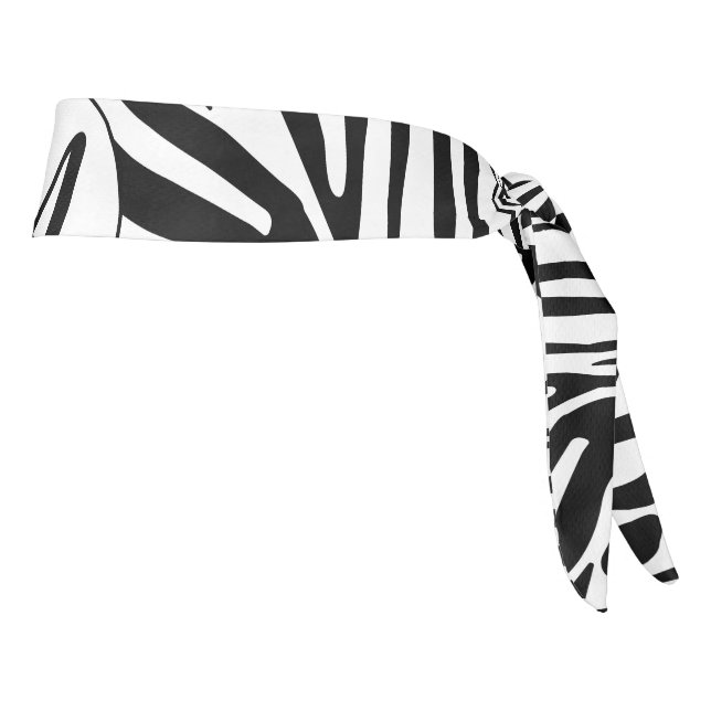 Zebra Pattern Tie Headband (Rotate 90)