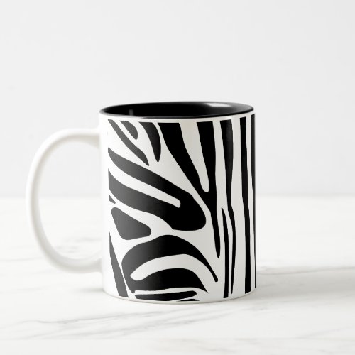 Zebra pattern Two_Tone coffee mug