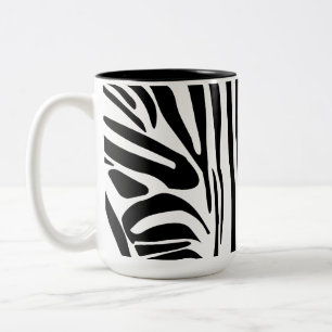 Zebra pattern Two-Tone coffee mug