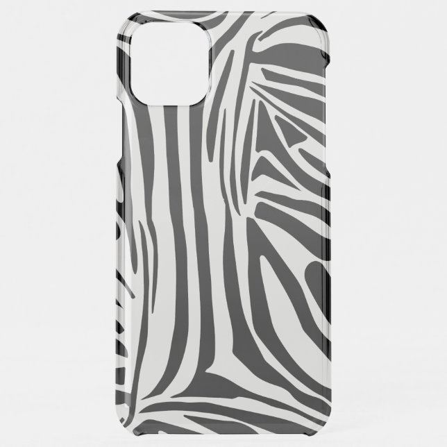 Zebra pattern uncommon iPhone case (Back)