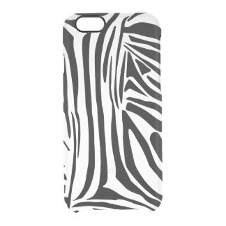 Zebra pattern clear iPhone 6/6S case