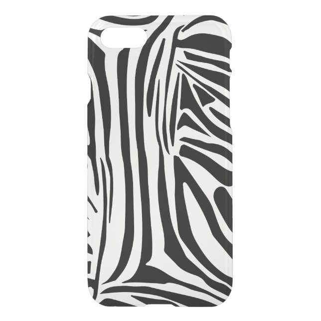 Zebra pattern uncommon iPhone case (Back)