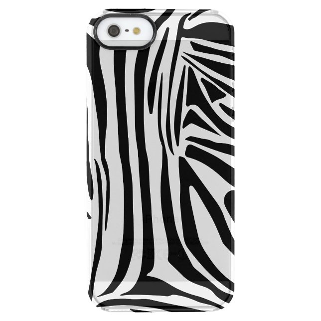 Zebra pattern uncommon iPhone case (Back)