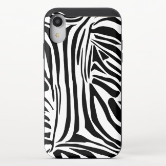 Zebra pattern iPhone XR slider case