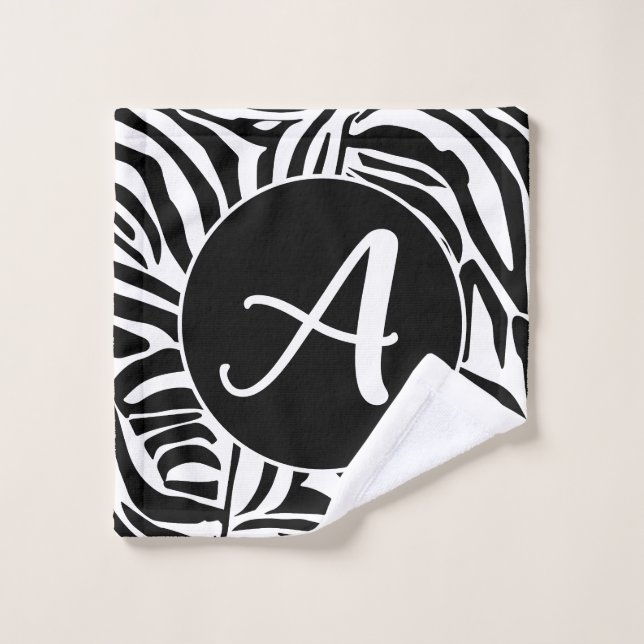 Zebra Pattern Wash Cloth (Wash Cloth)