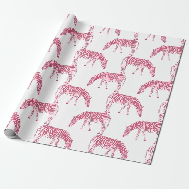 Zebra Pattern Wrapping Paper (Unrolled)