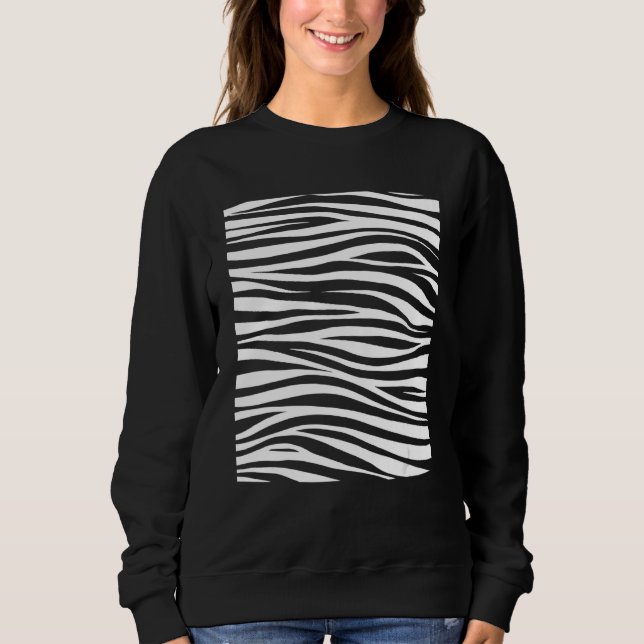 Zebra Pattern Zebra Colors Sweatshirt (Front)