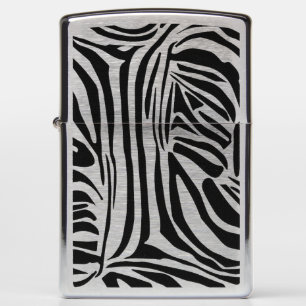 Zebra pattern zippo lighter