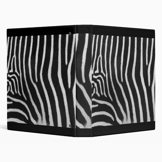 Zebra Patterned Binder (Background)