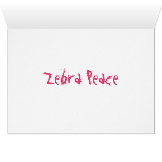 Zebra Peace (Inside Horizontal (Bottom))