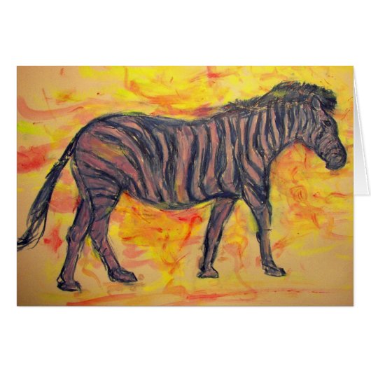 Zebra Peace Cards (Front Horizontal)