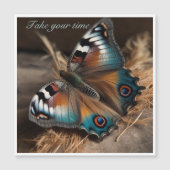 Zebra Peacock Butterfly Take Your Time (Front)