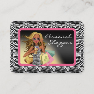 Zebra Personal Shopper Chubby Business Card