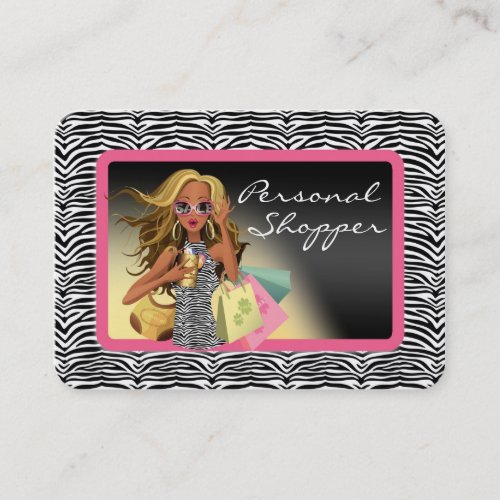 Zebra Personal Shopper Chubby Business Card