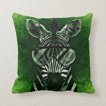 Zebra Pillow by Heartsview at Zazzle