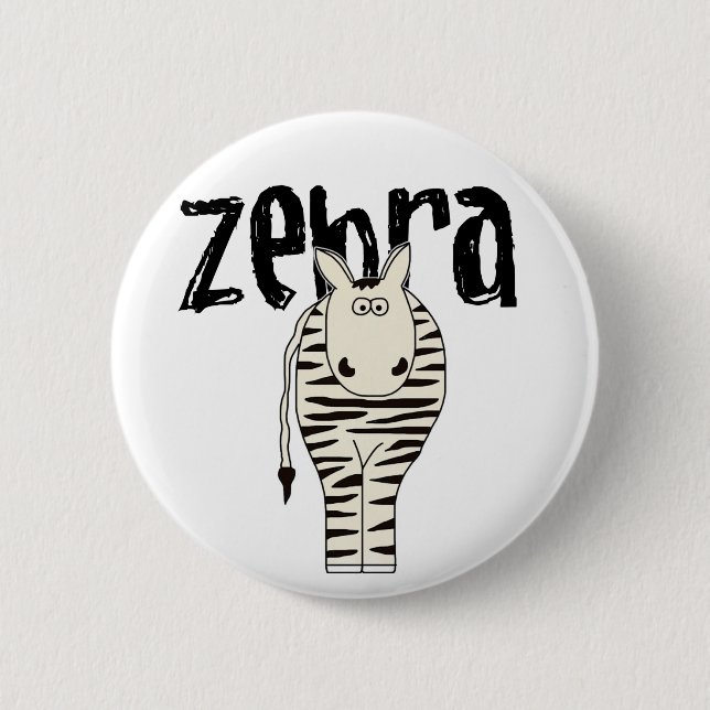 ZEBRA PINBACK BUTTON (Front)