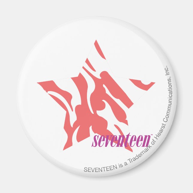 Zebra Pink 3 Magnet (Front)